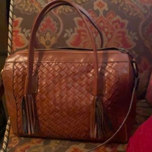 Noonday collection weave leather purse